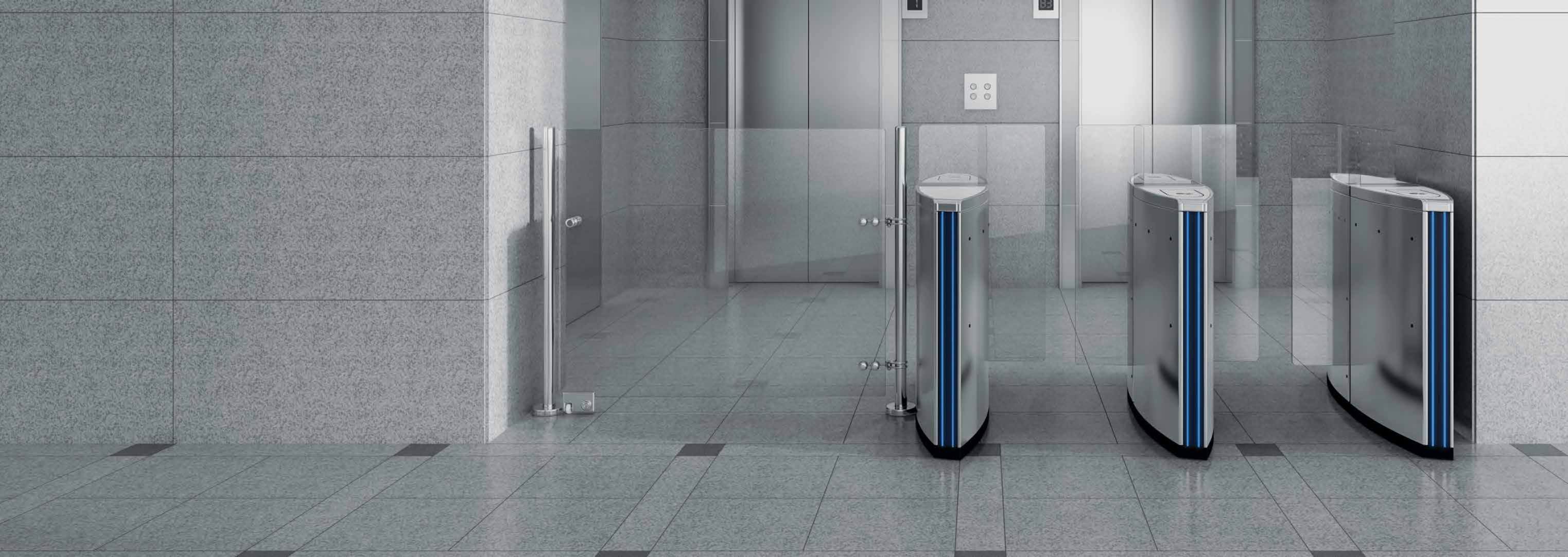 speed gate & smart turnstiles, smart gates can be custom configured with various access control devices